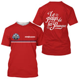 Polo Pétanque Rouge Personnalisé - Le Pays De La Boules - T-Shirt Homme