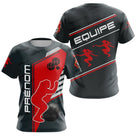 Polo Pétanque Rouge et Noir - Style Équipe Homme Femme - T-Shirt Femme