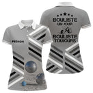 Polo Pétanque Sable Gris Personnalisé - Bouliste Un Jour - Polo Femme