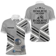 Polo Pétanque Sable Gris Personnalisé - Bouliste Un Jour - Polo Homme