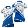 Polo Pétanque Sport Chic Bleu Blanc – Boules et Rayures - Polo Femme