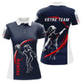 Polo Pétanque Sport Homme Femme - Personnalisé Bleu Rouge - Polo Femme