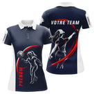 Polo Pétanque Sport Homme Femme - Personnalisé Bleu Rouge - Polo Femme
