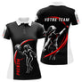 Polo Pétanque Sport Homme Femme - Personnalisé Noir Rouge - Polo Femme