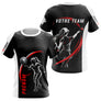 Polo Pétanque Sport Homme Femme - Personnalisé Noir Rouge - T-Shirt Femme