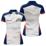 Polo Pétanque Sport Personnalisé - Bleu Blanc Rouge Couleurs - Polo Femme