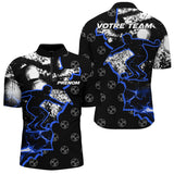 Polo Pétanque Sportif - Design Éclair Personnalisable - Polo Zippé Homme