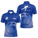 Polo Pétanque Sportif Bleu Royal - Prénom & Équipe - Polo Homme