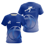 Polo Pétanque Sportif Bleu Royal - Prénom & Équipe - T-Shirt Femme
