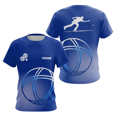 Polo Pétanque Sportif Bleu Royal - Prénom & Équipe - T-Shirt Femme