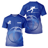 Polo Pétanque Sportif Bleu Royal - Prénom & Équipe - T-Shirt Homme