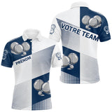 Polo Pétanque Sportif Chic - Bleu Marine Prénom & Équipe - Polo Homme