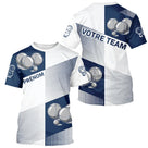 Polo Pétanque Sportif Chic - Bleu Marine Prénom & Équipe - T-Shirt Homme