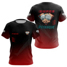 Polo Pétanque Super Joueur - Personnalisé Noir & Rouge - T-Shirt Femme