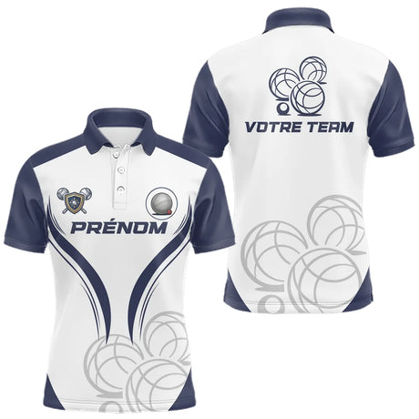 Polo Pétanque Sur Mesure - Boules Équipe Personnalisé - Polo Homme