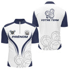 Polo Pétanque Sur Mesure - Boules Équipe Personnalisé - Polo Zippé Homme