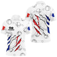 Polo Pétanque Tricolore Boules - Design Effet Griffé - Polo Homme
