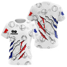 Polo Pétanque Tricolore Boules - Design Effet Griffé - T-Shirt Femme