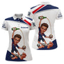 Polo Pétanque Tricolore Homme Personnalisé - Bleu Blanc Rouge - Polo Femme