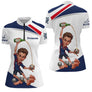 Polo Pétanque Tricolore Homme Personnalisé - Bleu Blanc Rouge - Polo Zippé Femme