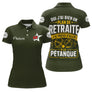 Polo Pétanque Vert Olive - L’Heure Retraite Personnalisé - Polo Femme