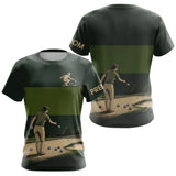 Polo Pétanque Vert Olive Personnalisé Joueur - Homme Femme - T-Shirt Femme