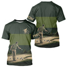 Polo Pétanque Vert Olive Personnalisé Joueur - Homme Femme - T-Shirt Homme