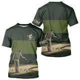 Polo Pétanque Vert Olive Personnalisé Joueur - Homme Femme - T-Shirt Homme