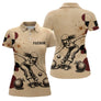 Polo Pétanque Vintage Beige - Homme Femme Personnalisé - Polo Femme