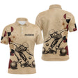 Polo Pétanque Vintage Beige - Homme Femme Personnalisé - Polo Homme