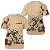 Polo Pétanque Vintage Beige - Homme Femme Personnalisé - T-Shirt Homme