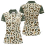 Polo Pétanque et Apéro Personnalisé - Olive et Beige - Polo Femme