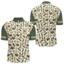 Polo Pétanque et Apéro Personnalisé - Olive et Beige - Polo Zippé Homme