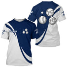 Polo Pétanque Élégant Personnalisé - Chic Boules Graphiques - T-Shirt Homme