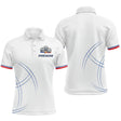 Polo Pétanque Équipe Personnalisé - Style Français Blanc - Polo Homme