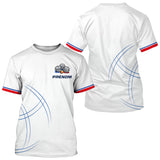 Polo Pétanque Équipe Personnalisé - Style Français Blanc - T-Shirt Homme