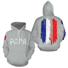 Polo Papa Pêcheur Personnalisé - Design Drapeau France - Hoodie Homme