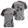 Polo Passion Pétanque Homme Femme - Personnalisé Gris & Rouge - T-Shirt Femme