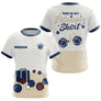 Polo Passion Pétanque Personnalisé - Boules Club Blanc & Marine - T-Shirt Femme