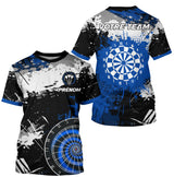 Polo Sport Fléchettes – Cible Bleu Royal & Effet Peinture - T-Shirt Homme