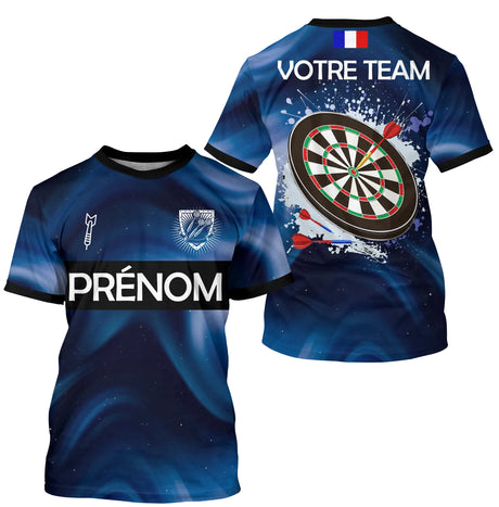 Polo Sport Fléchettes Personnalisé – Bleu Marine Éclatant - T-Shirt Homme