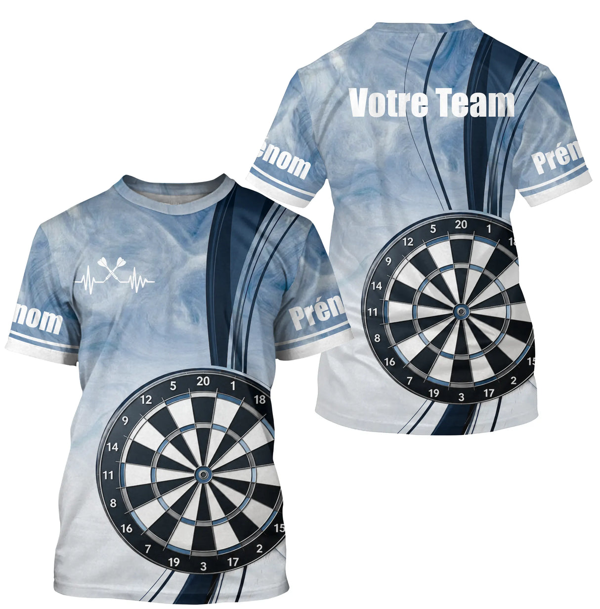 Polo Sport Fléchettes Personnalisé – Design Cible Moderne - T-Shirt Homme