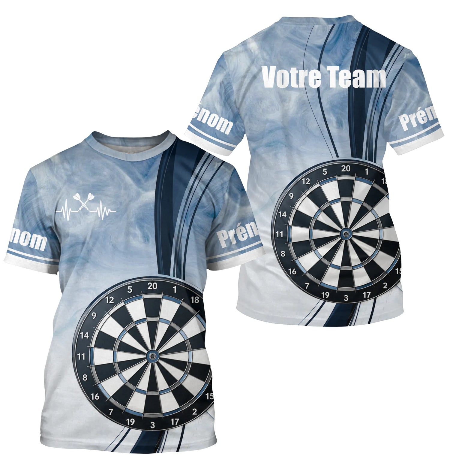 Polo Sport Fléchettes Personnalisé – Design Cible Moderne - T-Shirt Homme