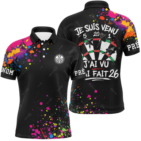 Polo Sport Fléchettes Personnalisé – Design Street Art - Polo Homme