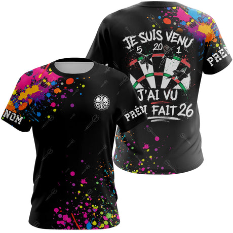 Polo Sport Fléchettes Personnalisé – Design Street Art - T-Shirt Femme