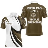 Polo Sport Pétanque Bretonne Personnalisé – Marron Boule Passionnés - Polo Homme