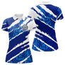 Polo Sport Pétanque Nom et Club - Bleu & Blanc Personnalisable - Polo Femme