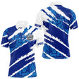 Polo Sport Pétanque Nom et Club - Bleu & Blanc Personnalisable - Polo Homme