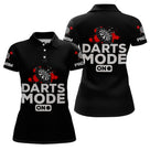 Polo Tenue Fléchettes Homme Femme - Noir Rouge Personnalisé - Polo Femme