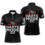 Polo Tenue Fléchettes Homme Femme - Noir Rouge Personnalisé - Polo Homme